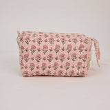 Organic Cotton Toiletry Bag (Medium) - Ditsy Floral Blush