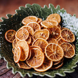 Natural dried orange slices for Christmas wreath making and festive decorations