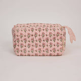 Organic Cotton Toiletry Bag (Large) - Ditsy Floral Blush