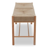 Natural Hemp Rope & Beech Wood Bench