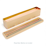 TINIT Matchsticks Extra Long Match Tin | Decorative Match Storage