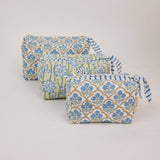 Paper Mirchi Small Organic Cotton Toiletry Bag