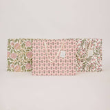 Hand Block Printed Gift Bags - Blush Refresh