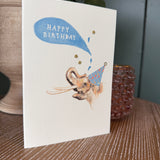 Elena Deshmukh Elephant handmade birthday card