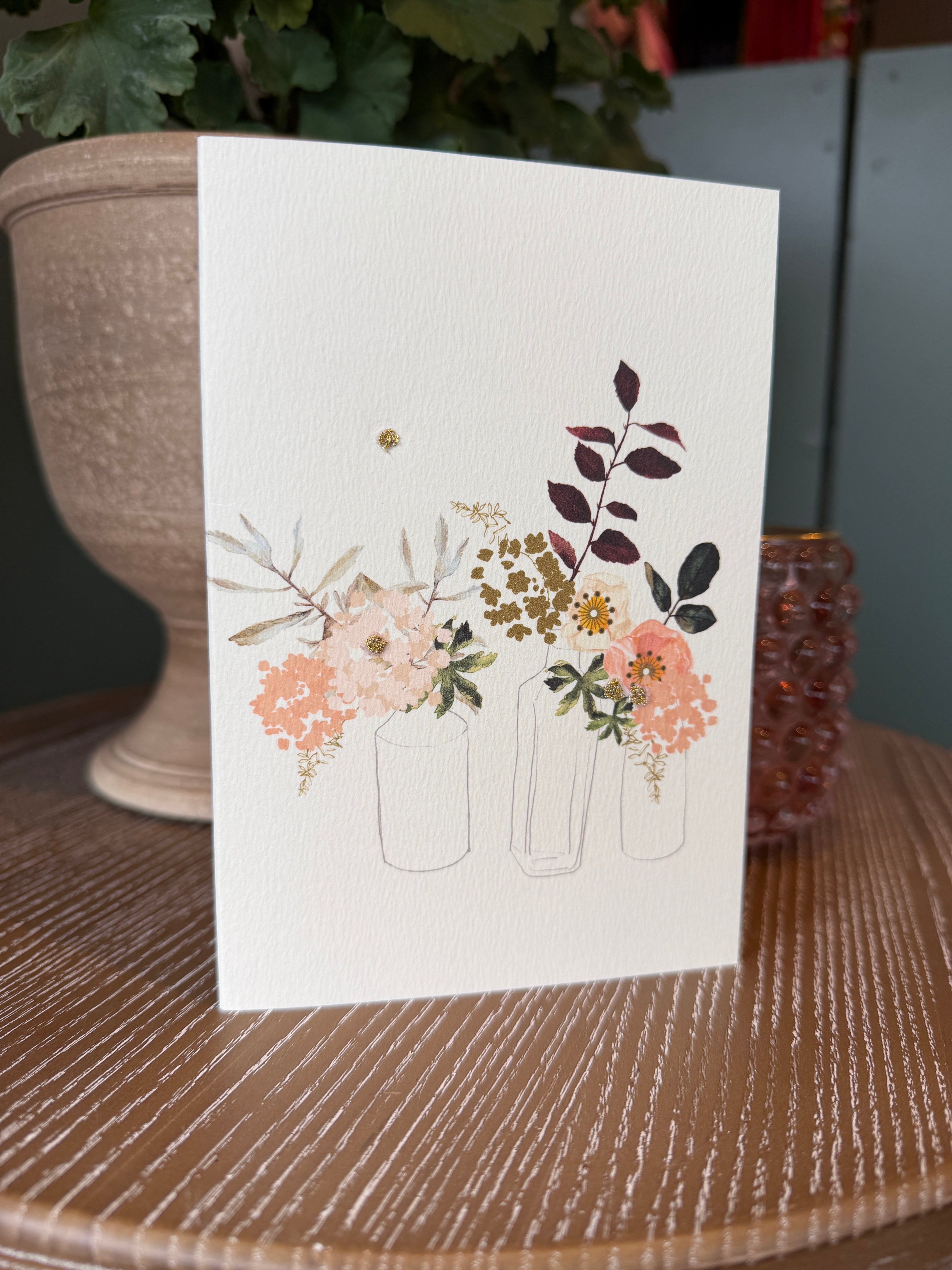 Elena Deshmukh Garden Souvenirs handmade blank greeting card