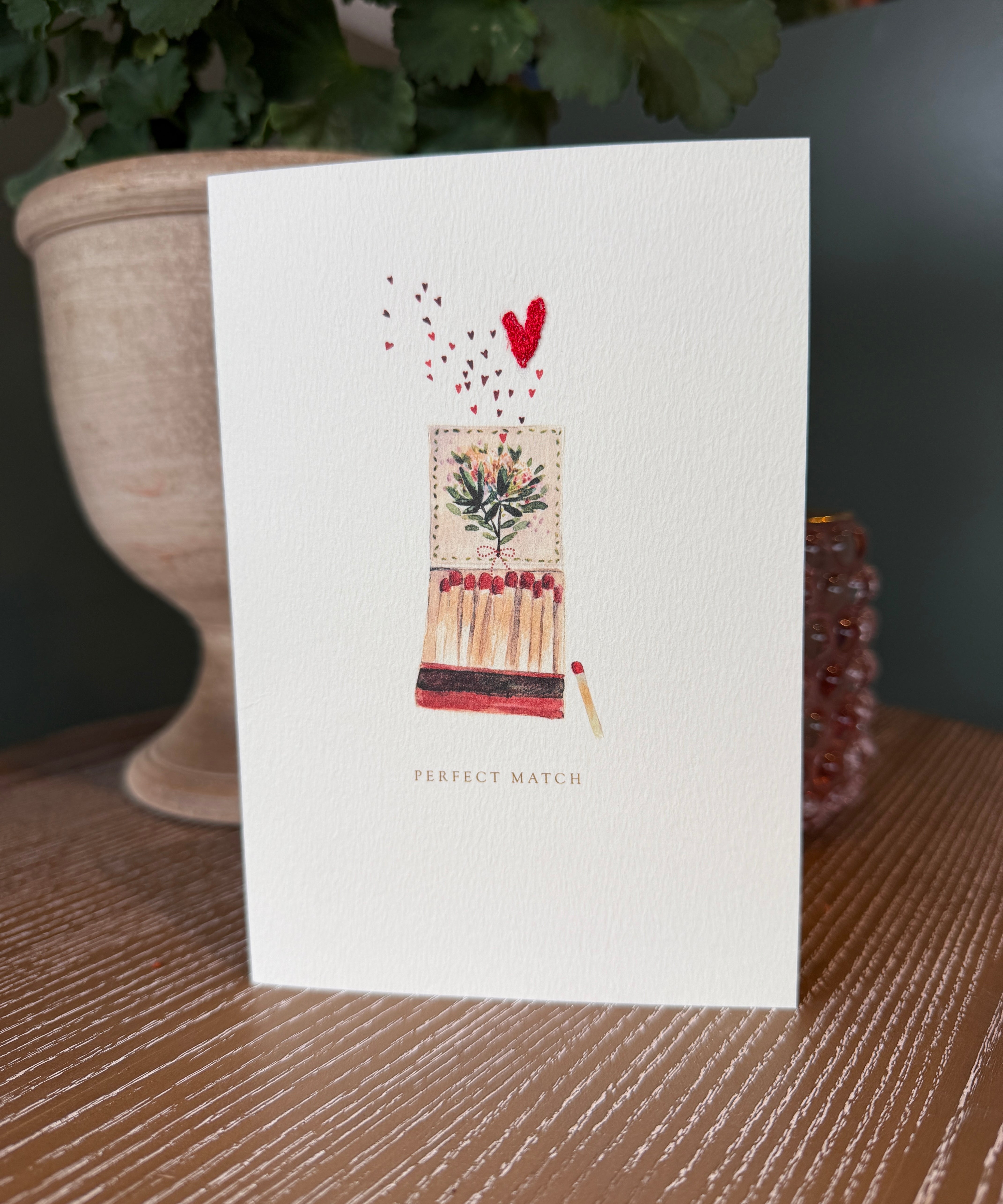 Elena Deshmukh Perfect Match handmade engagement card