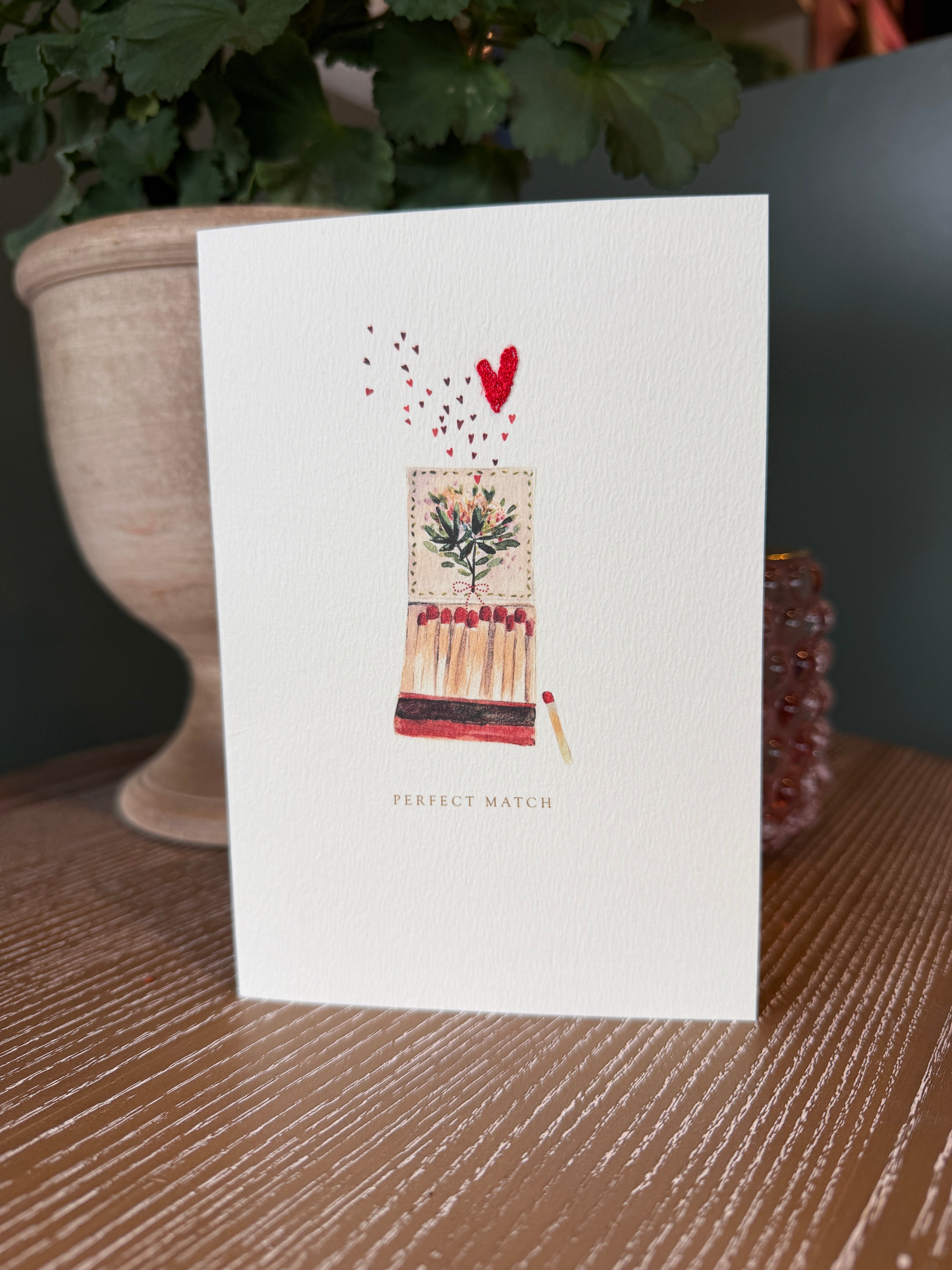 Elena Deshmukh Perfect Match handmade engagement card