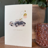 Elena Deshmukh Porsche Just Married handmade wedding card