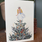 Elena Deshmukh Tree Top Angel handmade Christmas card