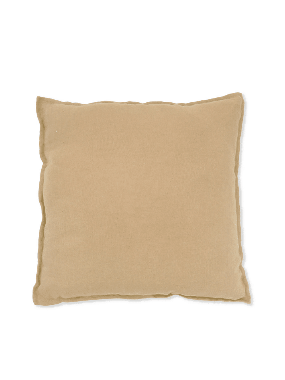 Eshott Cinnamon Linen Cushion 45 x 45cm with piped edge.