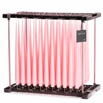 Ester & Erik Cherry Bloom 42cm tapered dinner candle in a soft glowing pale pink, traditionally hand-dipped and handcrafted in Denmark.