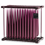 Ester & Erik Dark Plum 42cm tapered dinner candle in a rich velvety plum purple with warm red wine undertones, traditionally hand-dipped in Denmark.