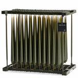 Ester & Erik Deep Forest 42cm tapered dinner candle in a rich woodland green, handcrafted and hand-dipped in Denmark.