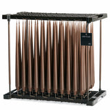 Ester & Erik Hazelnut 42cm taper candle No. 25 in a warm toasted brown, perfect for autumn styling, country house interiors and elegant tablescapes.