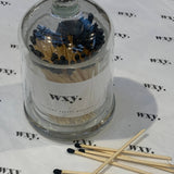 Wxy. Cloche Matches | Glass Match Jar with Striker