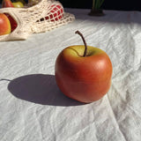 Hand-Painted Apple Candle