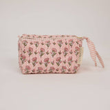 Organic Cotton Toiletry Bag (Small) - Ditsy Floral Blush