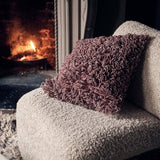Harlem Textured Shaggy Cushion – Cosy Sofa Cushion in Neutral Tone