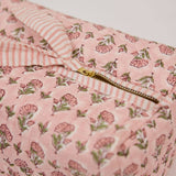 Organic Cotton Toiletry Bag (Large) - Ditsy Floral Blush