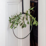 Farringdon Iron Wreath Ring for decorating with fresh flowers and seasonal foliage.