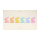 Pastel Bunny Candles – Set of 6 Easter Candles for Spring Table Styling