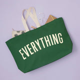 Everything Really Big Bag – Oversized Canvas Tote - Forest Green