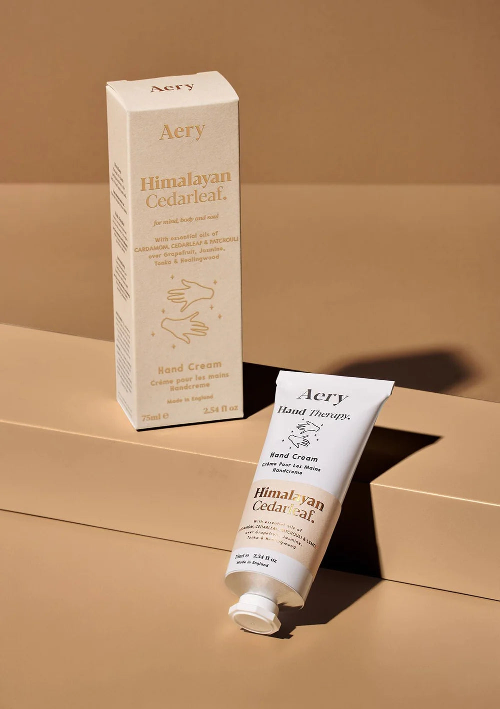 Aery Himalayan Cedarleaf hand cream and packaging