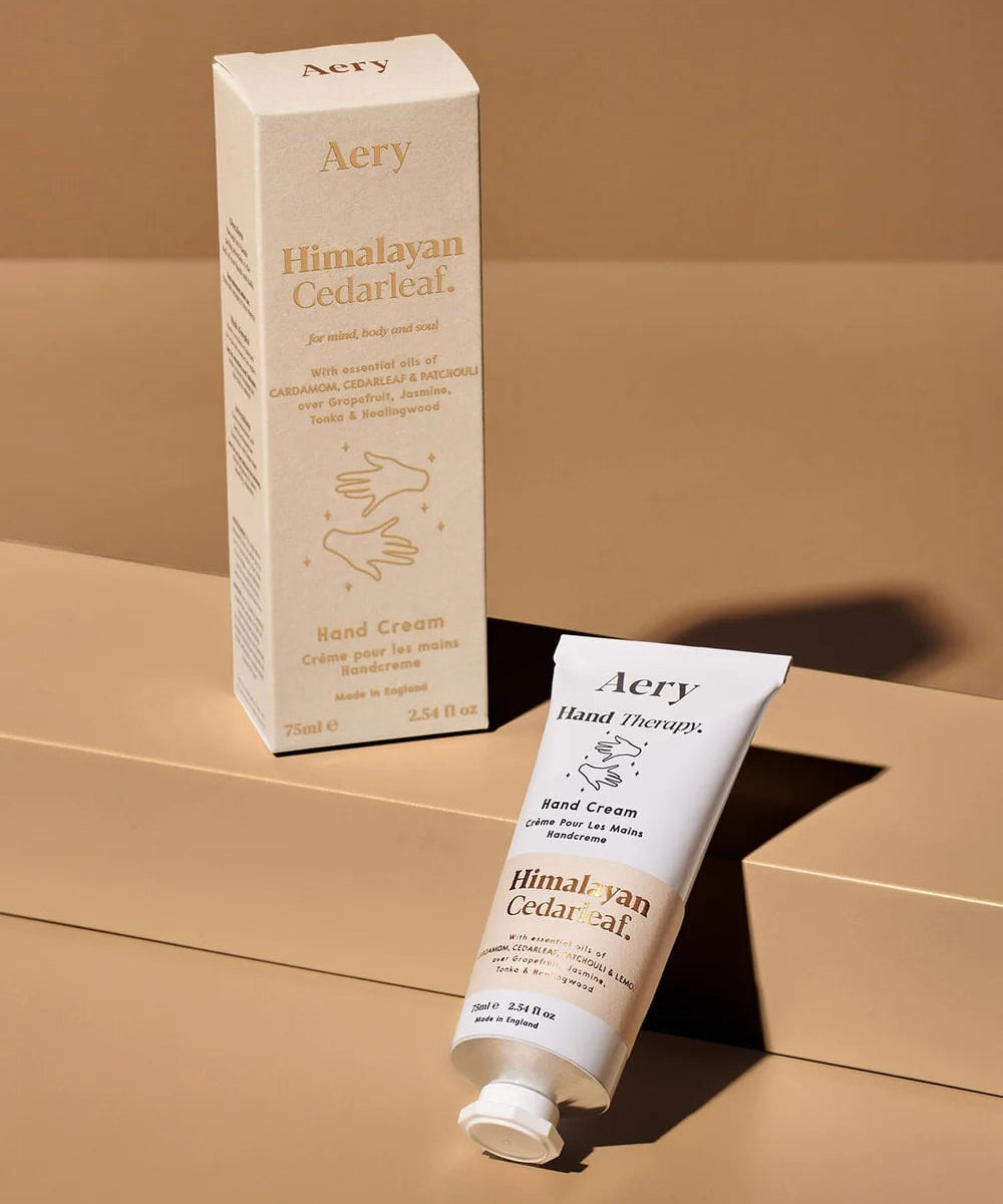 A luxurious Himalayan cedarleaf hand cream with amber, tonka and citrus notes. 98% natural, vegan and made in England. Strong, long-lasting fragrance.