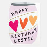 Happy Birthday Bestie Card – Gold Foil Little Treats Range