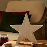 Large White Ithaca Christmas Star | Ceramic Festive Ornament