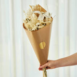 Ivory Muse luxury dried flower bouquet in soft ivory and neutral tones, handcrafted by Mad Lilies with preserved flowers, grasses and seed heads.