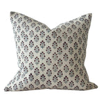 Ivy multicoloured floral print cotton feather-filled cushion, 45 x 45cm