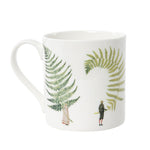 Fine bone china mug featuring the Laura Stoddart Fabulous Ferns illustration. 330ml, dishwasher & microwave safe. Made in England.