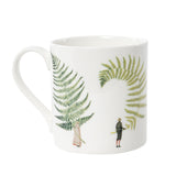 Fine bone china mug featuring the Laura Stoddart Fabulous Ferns illustration. 330ml, dishwasher & microwave safe. Made in England.