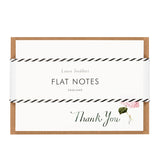 Shop Laura Stoddart Hydrangea Thank You flat notes. A set of 12 floral correspondence cards, FSC paper, eco-friendly and made in England.