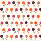 Beautiful floral gift wrap featuring painterly dahlia illustrations by Laura Stoddart. Luxury FSC-approved wrapping paper made in England.