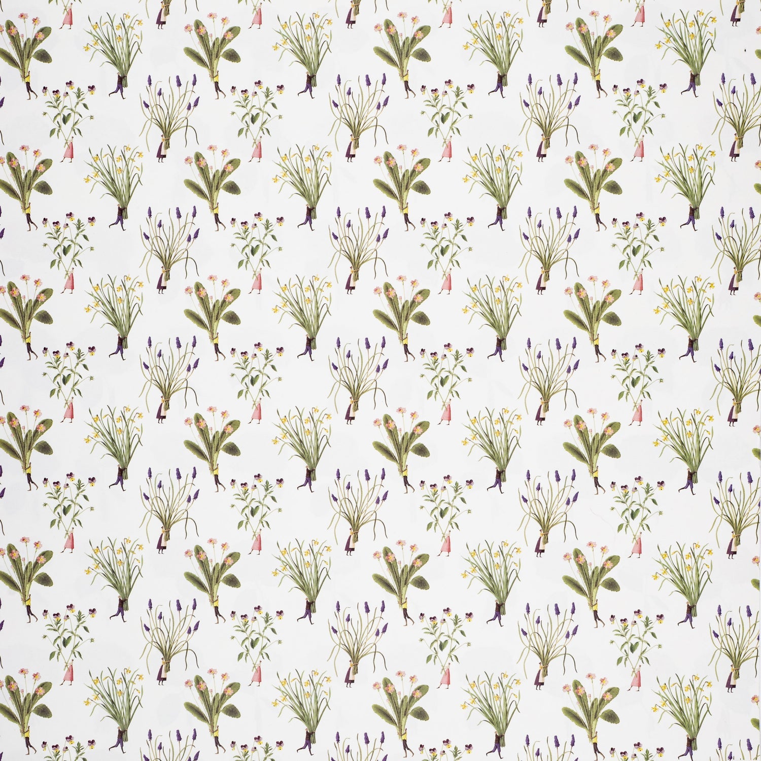 Beautiful spring floral gift wrap featuring Laura Stoddart artwork. Luxury FSC-approved wrapping paper printed in England.