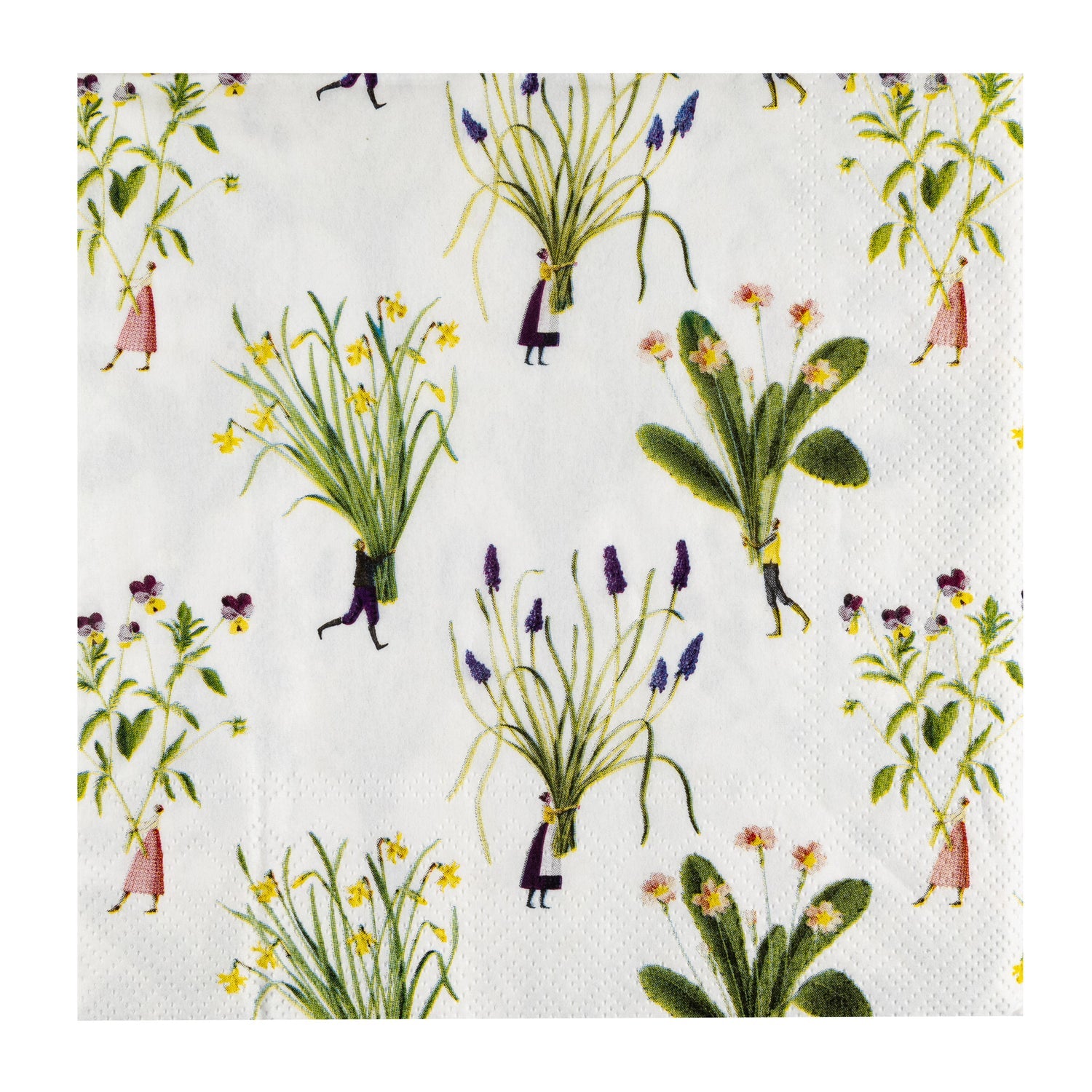 Laura Stoddart Spring Flowers paper napkins. Eco-friendly, floral tableware perfect for Easter, picnics and spring entertaining.