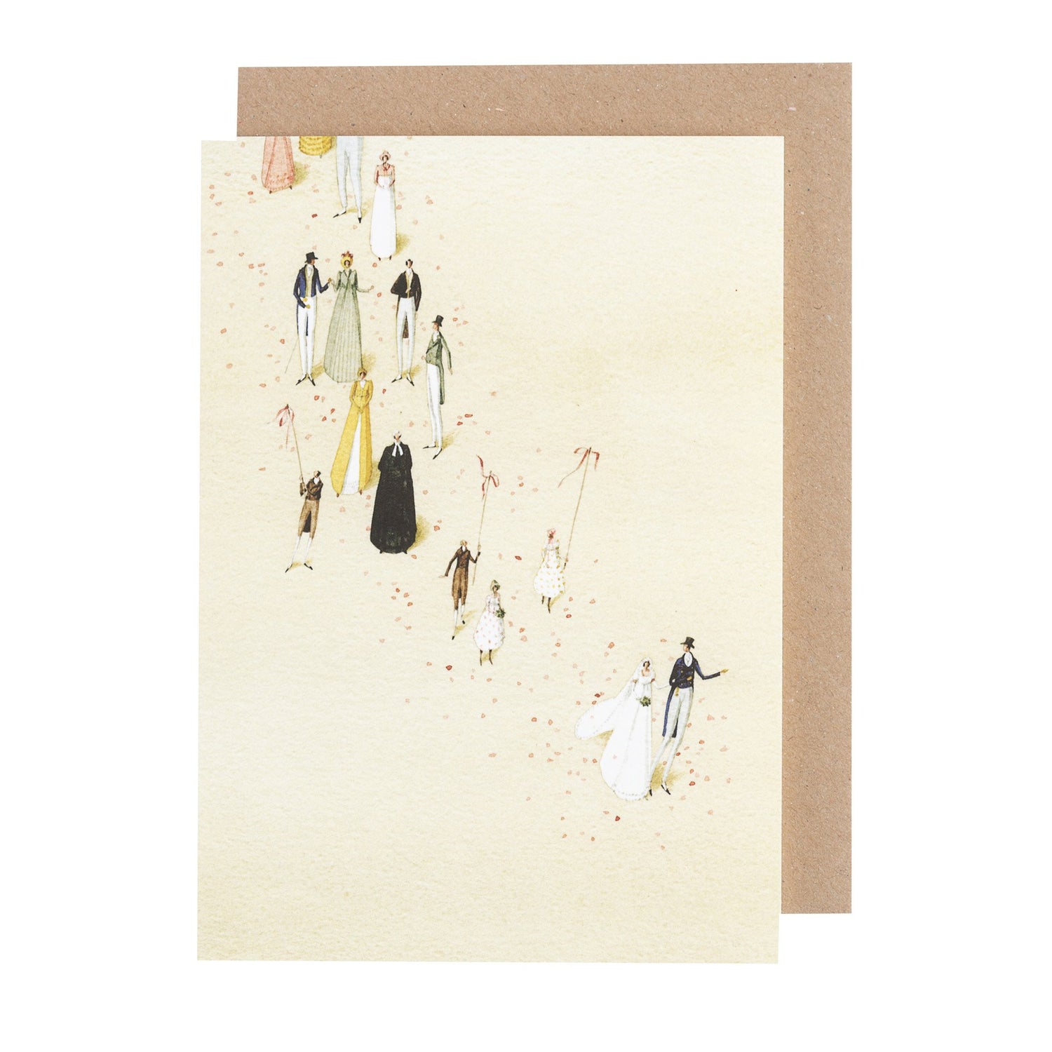 Shop the Laura Stoddart Wedding greetings card at Mad Lilies. Elegant illustrated wedding card made in England on sustainable paper