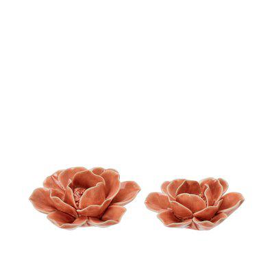 Lilly apricot porcelain decorative flower ornament