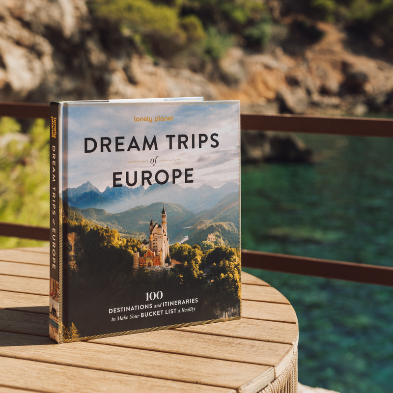 Lonely Planet Dream Trips of Europe travel book featuring 100 European journeys