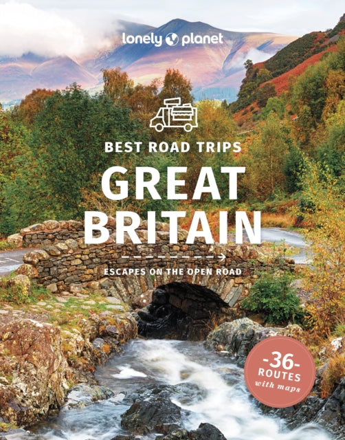 Lonely Planet Great Britain Road Trips paperback travel guide featuring 36 scenic driving routes across England, Scotland and Wales.