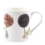 Laura Stoddart In Bloom Dahlias Mug | Bone China Floral Mug UK