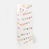 Luxury bottle gift bag made from thick matt card with a fabric handle and matching gift tag, ideal for wine and champagne bottles.