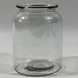 Mad Lilies Posy Vase, a small 14.5cm clear glass flower vase with a high neck designed to support posies and seasonal stems.