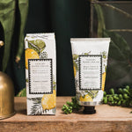 Meyer Lemon & Pink Grapefruit luxury hand cream with shea butter, aloe vera and vitamin E. Nourishes and protects skin. Beautifully boxed in eco-friendly packaging. Made in Britain.