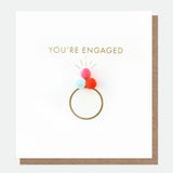 Your Engaged Mini Poms Ring