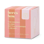 Moony Blush Glass Bottle Stopper with decorative pink glass top
