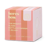 Moony Blush Glass Bottle Stopper with decorative pink glass top