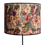 Statement multi floral bamboo pendant shade with woven design. A 55cm light shade perfect for adding warmth and colour to any interior.